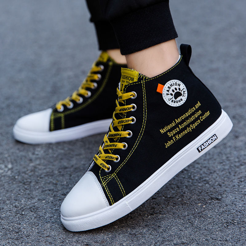 Men Shoes Offer - Canvas Lace Up Spring Autumn High