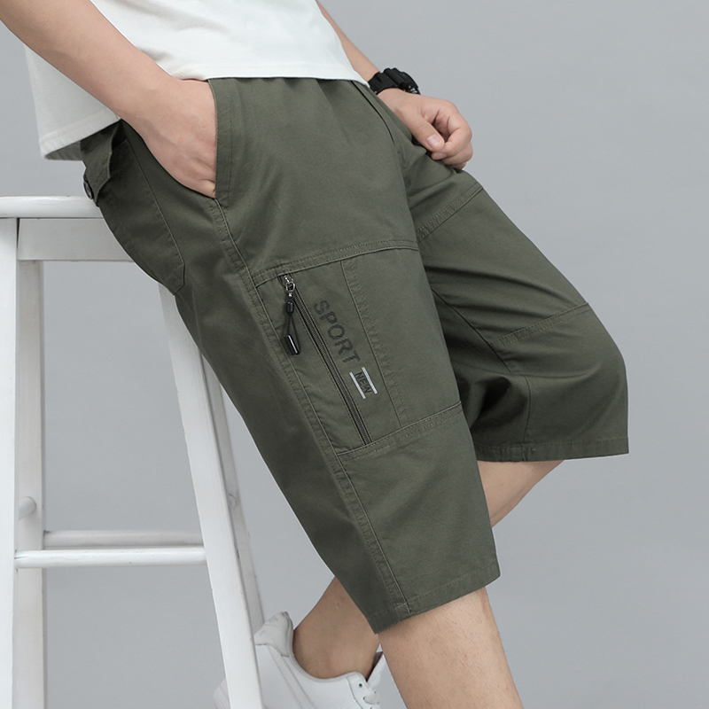 Men Shoes Joggers - Mens Cargo Shorts Knee Pants Zipper