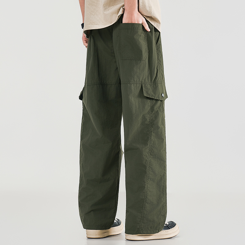 Men Shoes Joggers - Summer Men's Workwear Wide Leg Pants