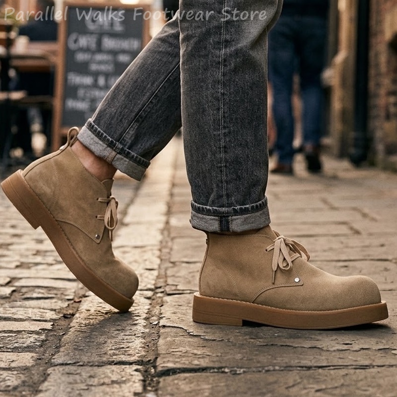 Men'S Shoes Smart - Classic Men's Suede Desert Boots Chunky