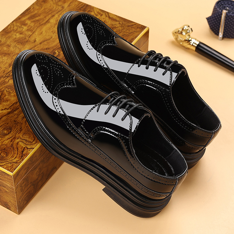 Men's Patent Leather Brogue Dr - đánh giá và giá Men Shoes Formal