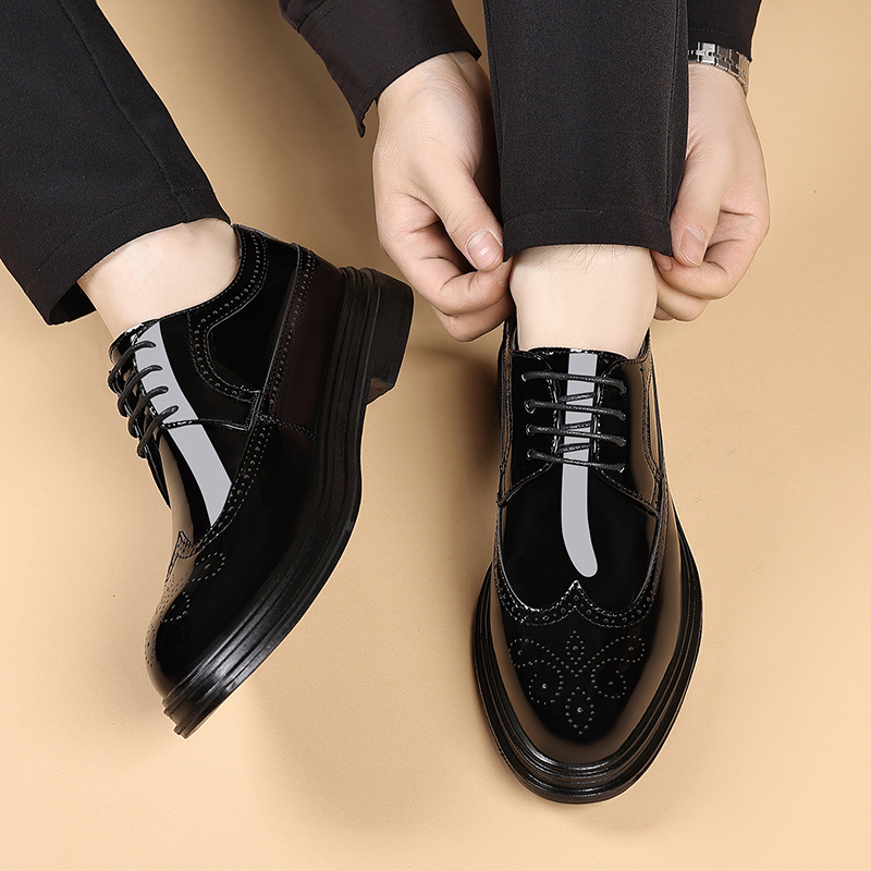 Men's Patent Leather Brogue Dr - đánh giá và giá Men Shoes Formal