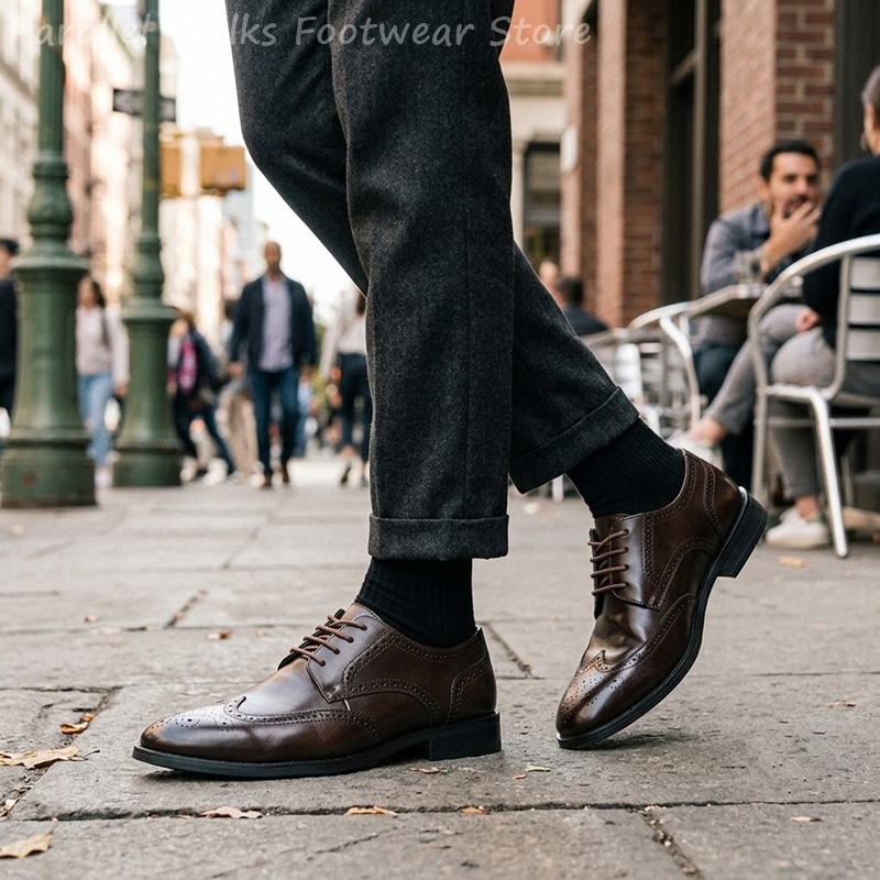Men Brogue Derby Shoes Formal  - đánh giá và giá Men Shoes Formal