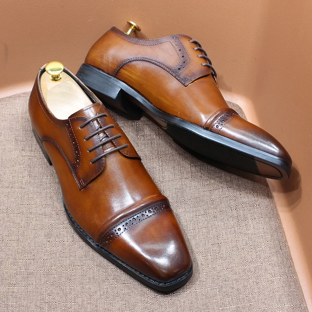 Sturdy Cap-Toe Oxfords Genuine - đánh giá và giá Men'S Shoes Smart