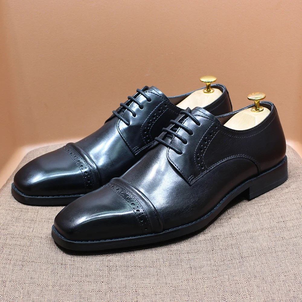 Sturdy Cap-Toe Oxfords Genuine - đánh giá và giá Men'S Shoes Smart
