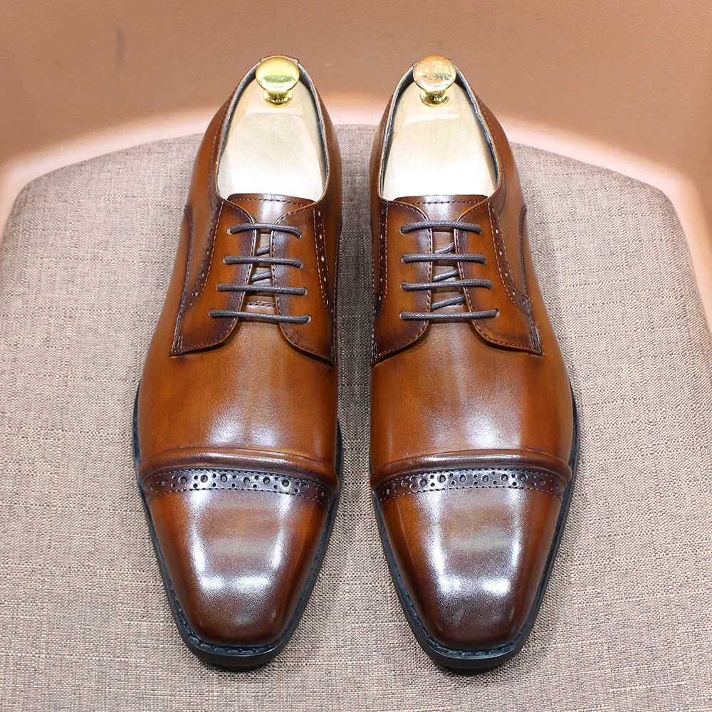 Sturdy Cap-Toe Oxfords Genuine - đánh giá và giá Men'S Shoes Smart