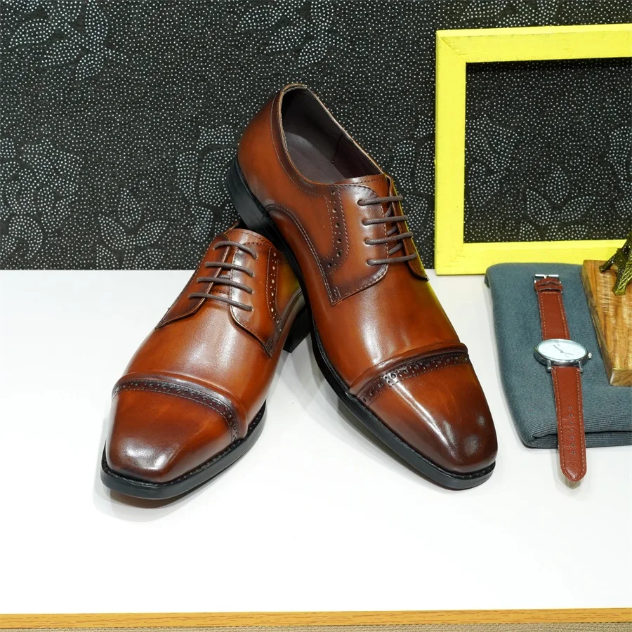 Sturdy Cap-Toe Oxfords Genuine - đánh giá và giá Men'S Shoes Smart