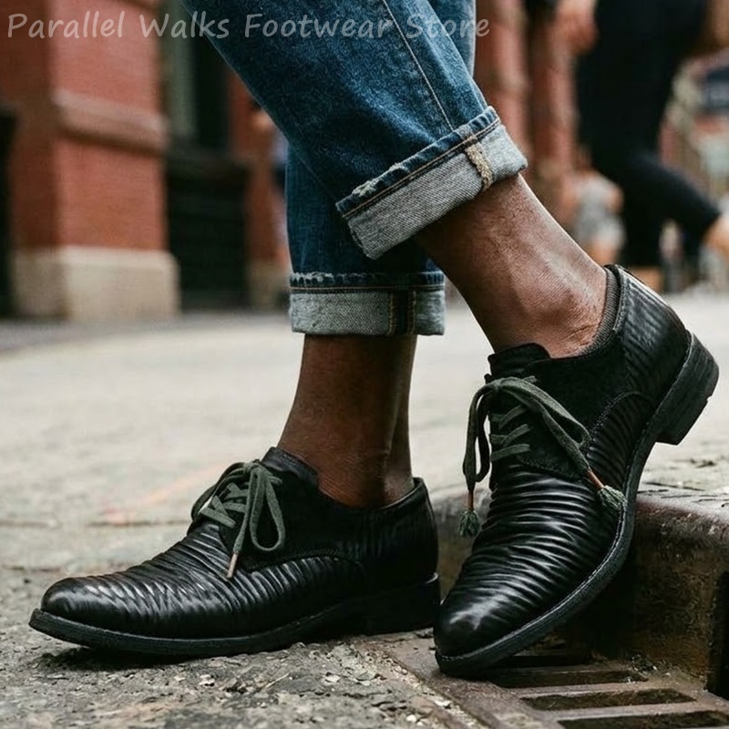 Mens Pleated Leather Derby Sho - đánh giá và giá Men'S Shoes Smart