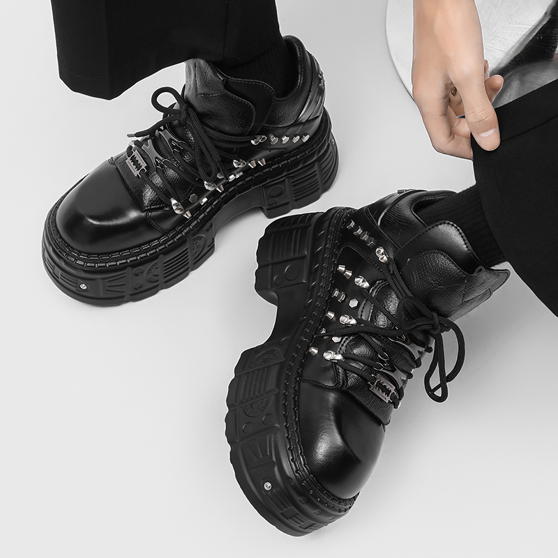 New Gothic Punk Men's Platform - đánh giá và giá Men'S Shoes To Increase Height