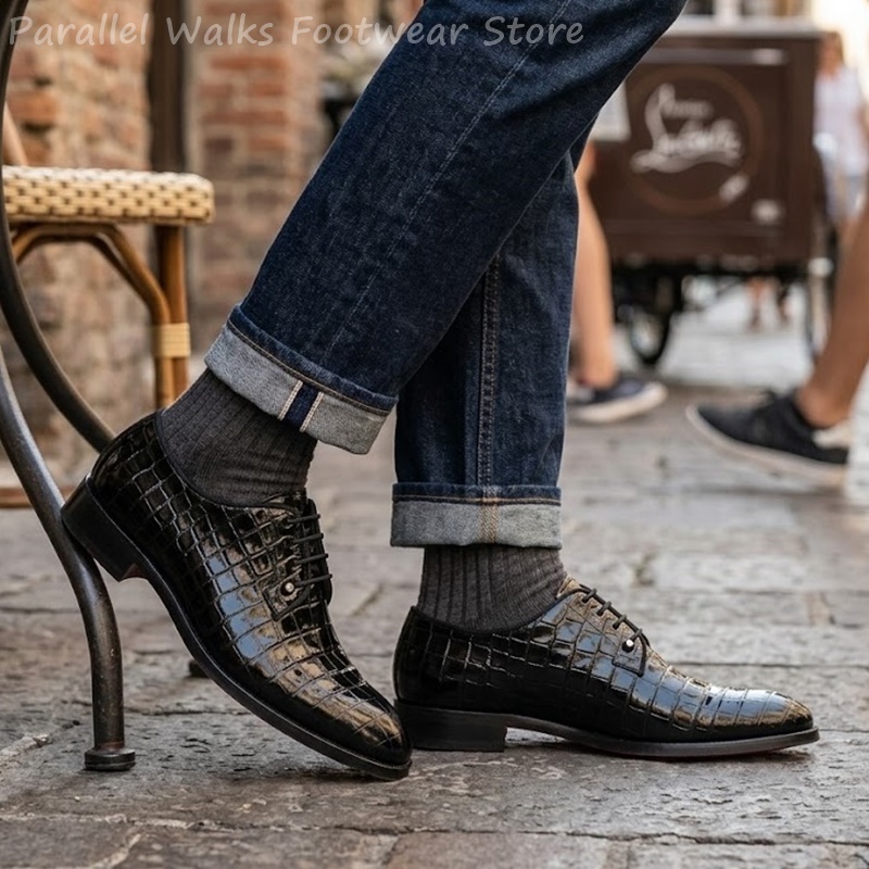 Men Patent Leather Oxford Shoe - đánh giá và giá Men Shoes Formal