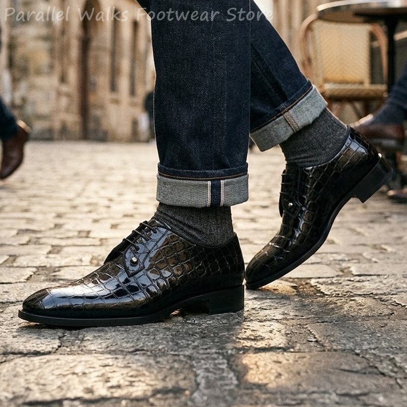 Men Patent Leather Oxford Shoe - đánh giá và giá Men Shoes Formal