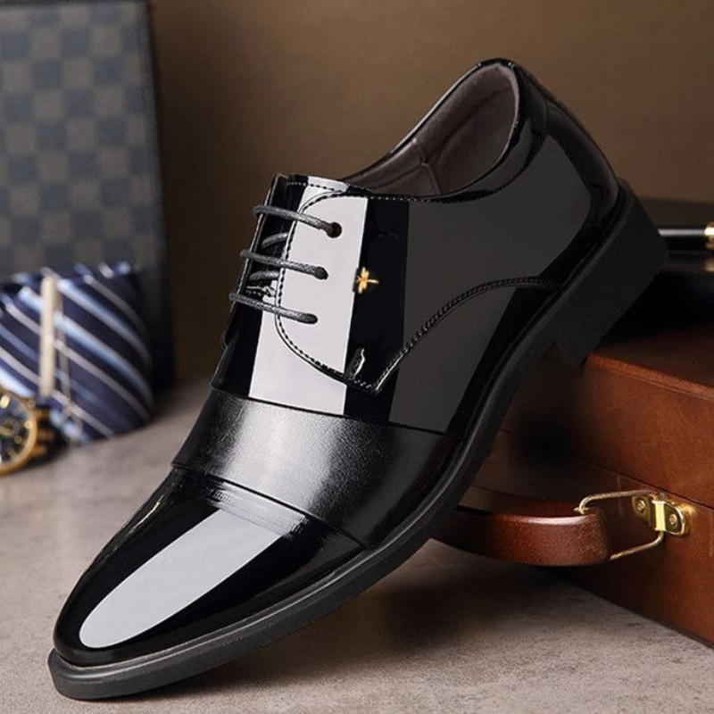 Mens Round Toe Youth Leather B - đánh giá và giá Men Shoes Formal