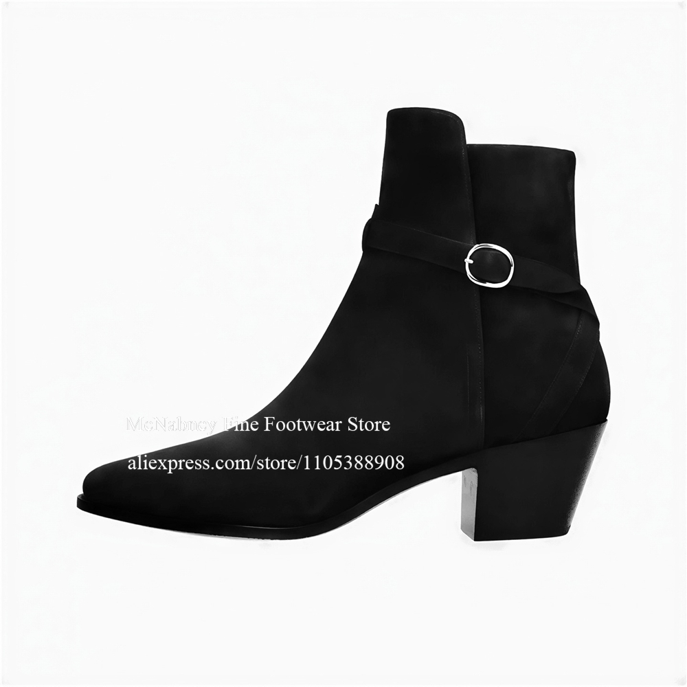 Luxury Black Suede Buckle Stra - đánh giá và giá Men Shoes Formal