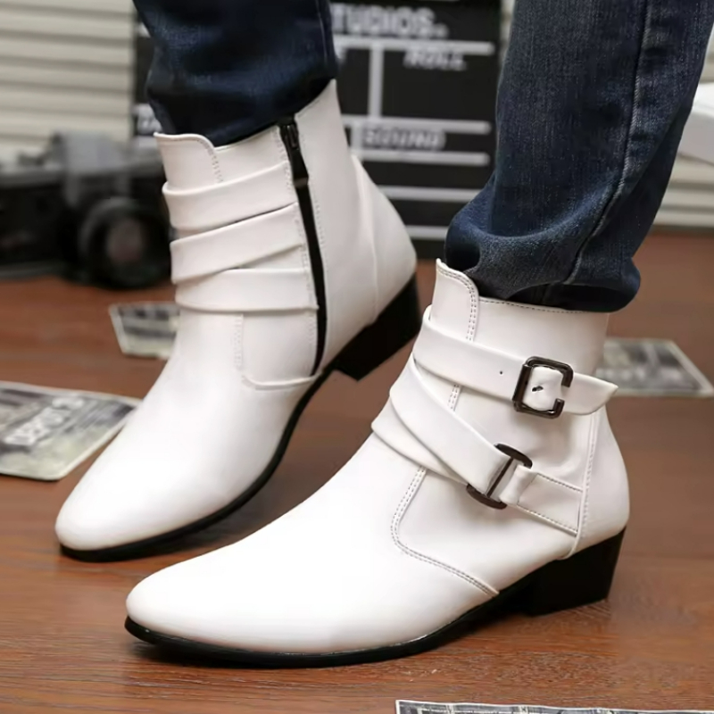 Luxury Men Boots Leather Chels - đánh giá và giá Men Shoes Formal