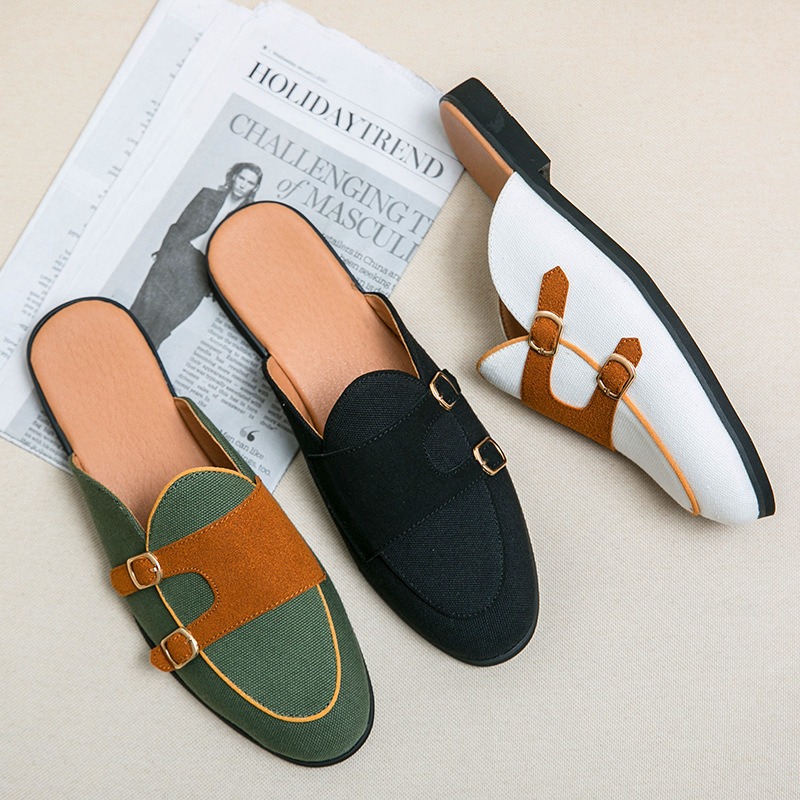 canvas mules half shoes for ma - đánh giá và giá Men Shoes Formal