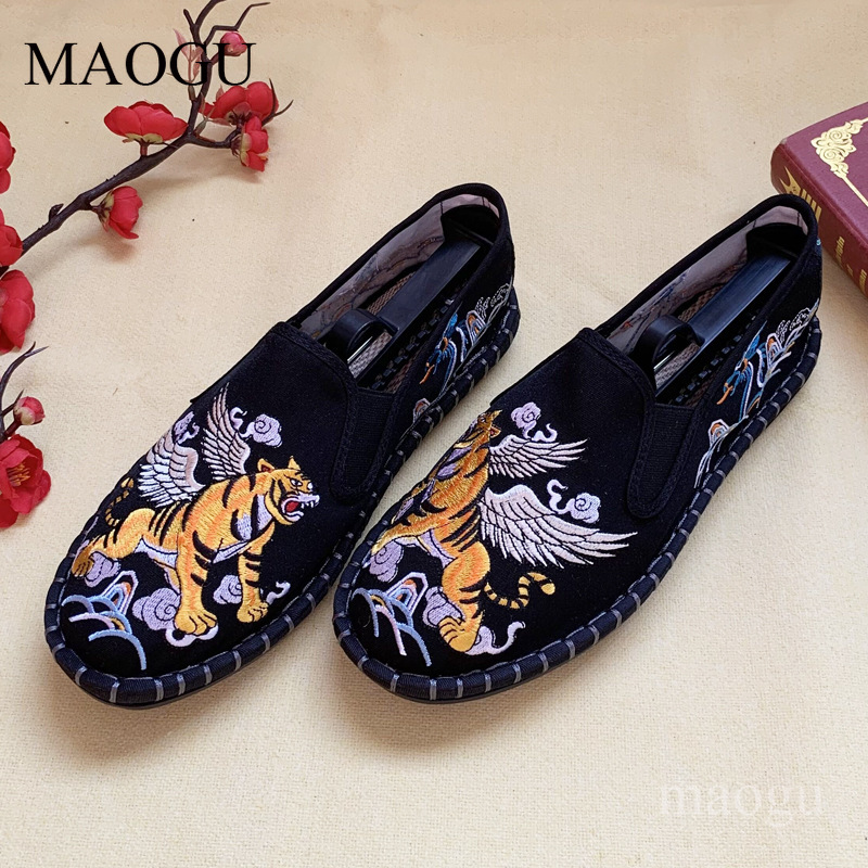 Unisex Chinese Style Embroider - đánh giá và giá Men'S Shoes With Toes