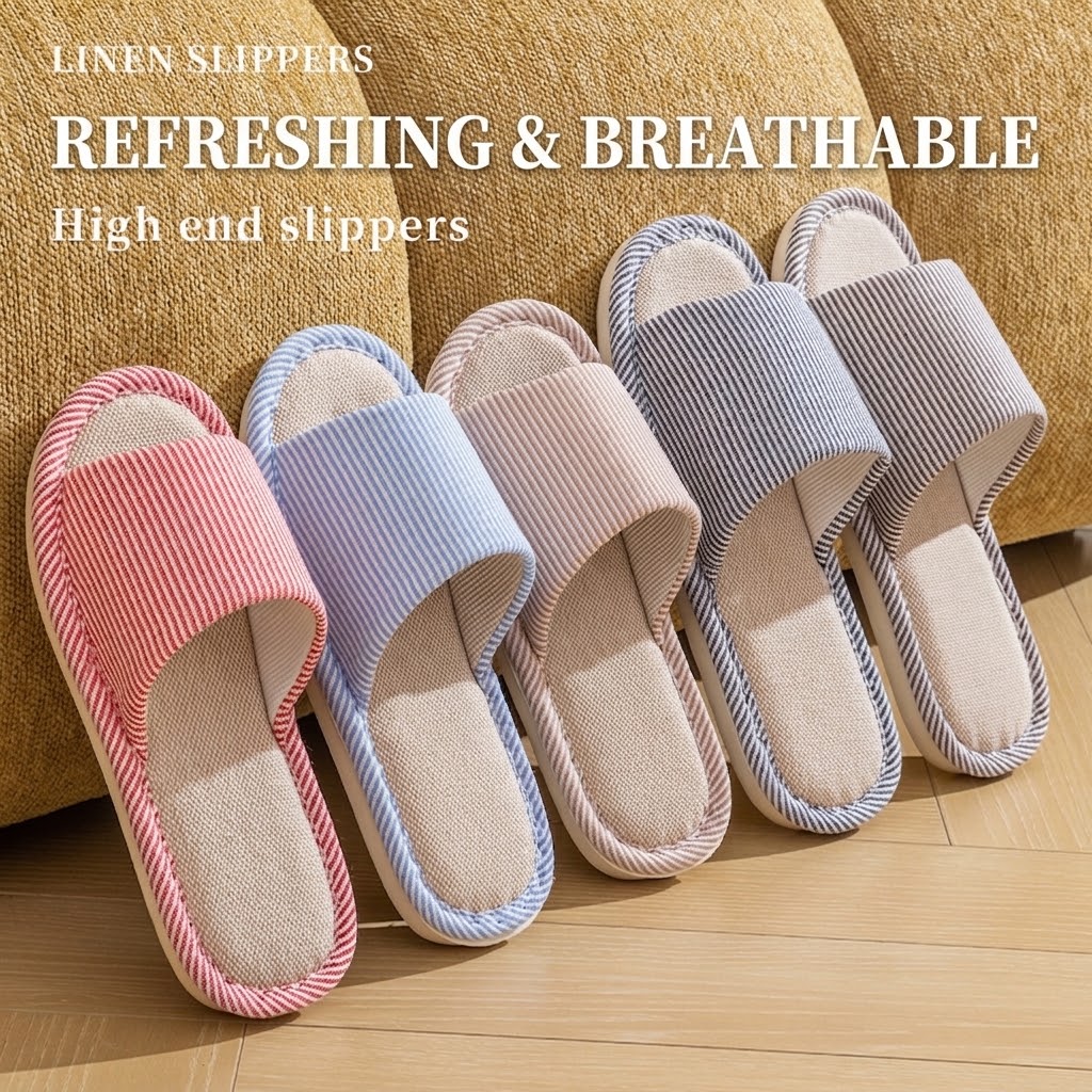 Breathable Flax Linen Slippers - đánh giá và giá Men'S Shoes With Toes
