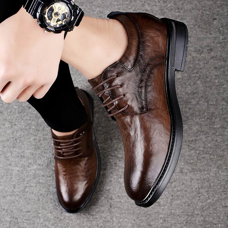 Leather Casual Elevator Shoes  - đánh giá và giá Men Shoes Formal